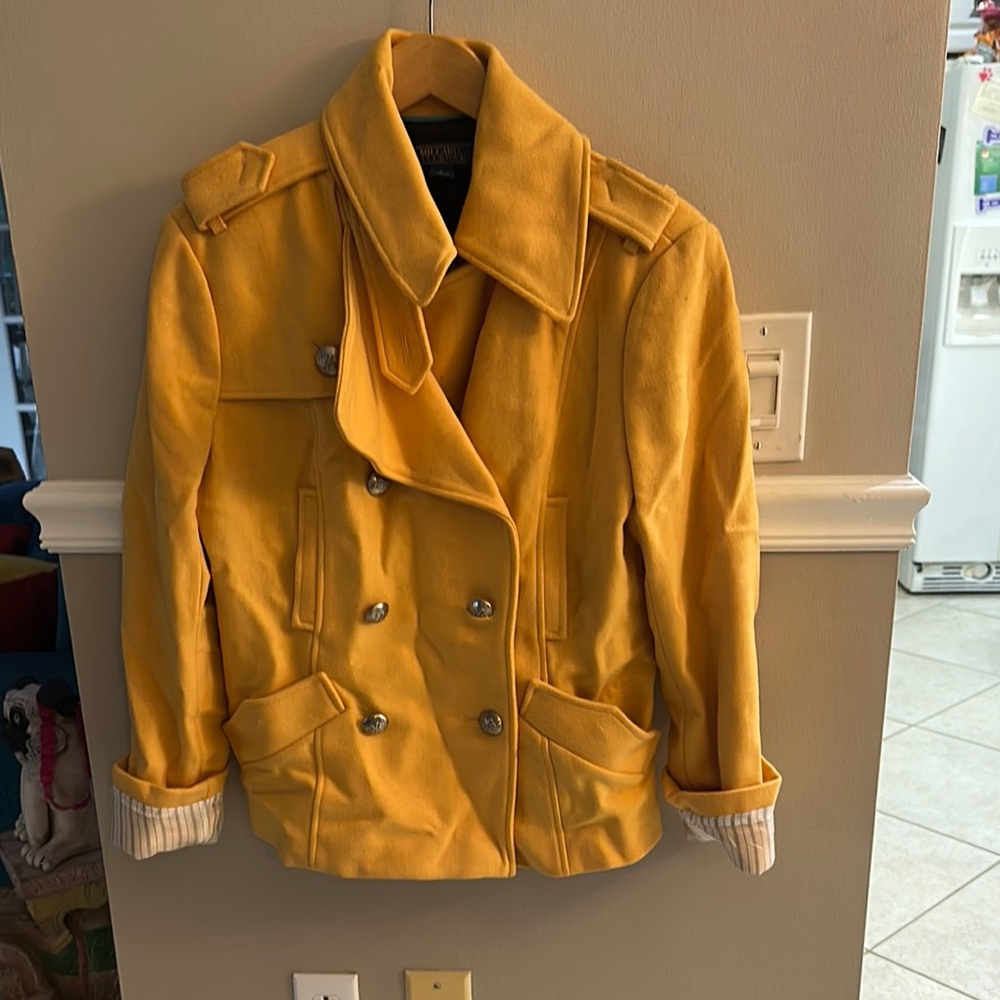 Tulle Millard Filmore Yellow Pea Coat